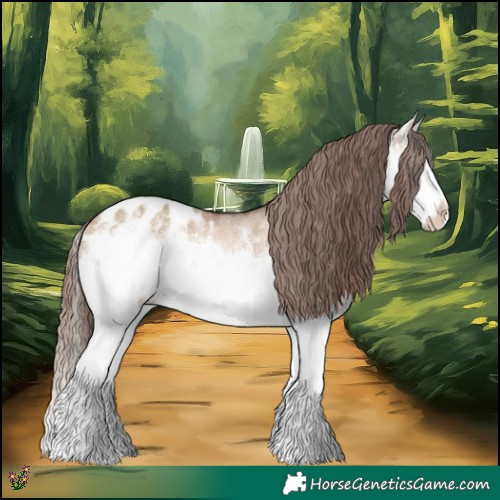 Horse Color:White Spotted Bay Dun Splash Appaloosa Rabicano 