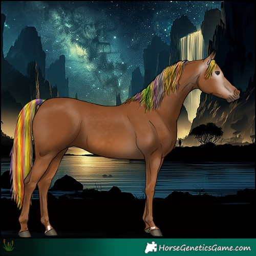 Horse Color:Gray Painted Chestnut 