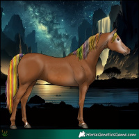 Horse Color:Gray Painted Chestnut