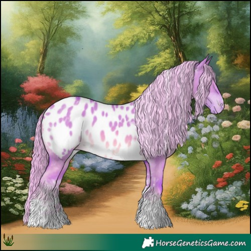 Horse Color:Watercolor Chocolate Palomino Dun Tobiano Near Leopard