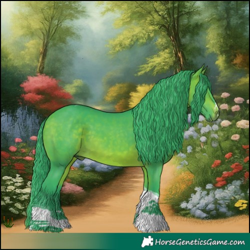 Horse Color:Watercolor Bay Tobiano 