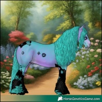 Horse Color:Void Watercolor Bay Tobiano 