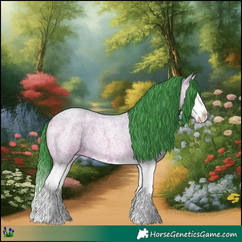 Horse Color:Watercolor Bay Roan Splash