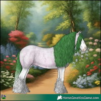 Horse Color:Watercolor Bay Roan Splash 