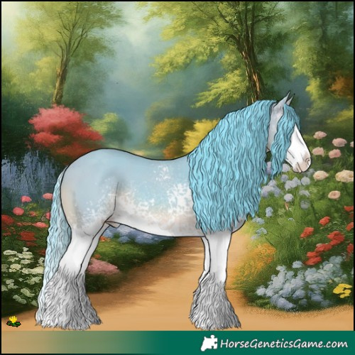 Horse Color:Watercolor White Spotted Bay Splash 