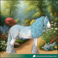 Horse Color:Watercolor White Spotted Bay Splash