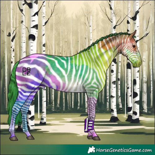 Horse Color:Watercolor Bay Tobiano 