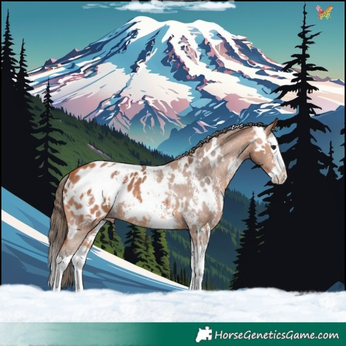 Horse Color:White Spotted Bay Sabino Splash Appaloosa 