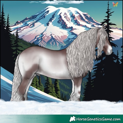 Horse Color:Chocolate Silver Brown Chinchilla Onyx 