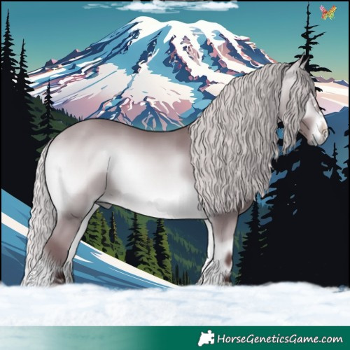 Horse Color:Chocolate Silver Bay Chinchilla Onyx 