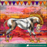 Horse Color:Classic Champagne Tobiano