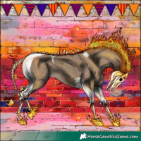 Horse Color:Classic Champagne Tobiano
