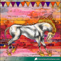 Horse Color:Classic Champagne Tobiano Leopard