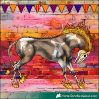 Horse Color:Classic Champagne Tobiano Appaloosa