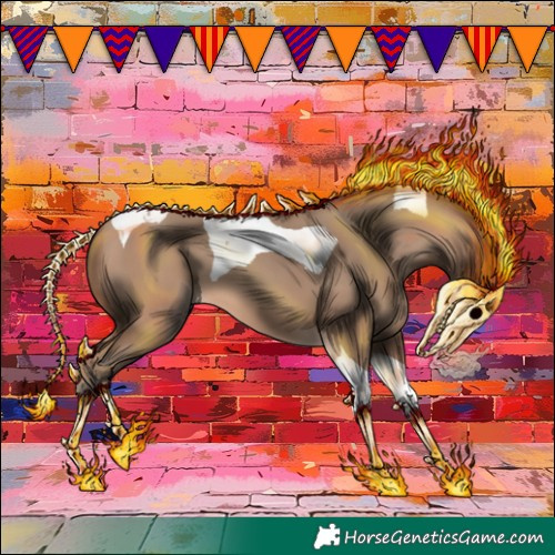 Horse Color:Sable Champagne Tobiano 