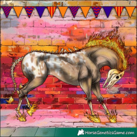 Horse Color:Amber Champagne Appaloosa 
