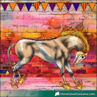 Horse Color:Gold Champagne Tobiano 