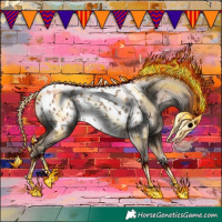 Horse Color:Classic Champagne Appaloosa 