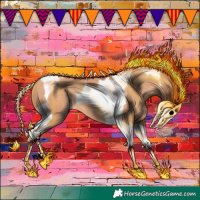 Horse Color:Gold Champagne Tobiano