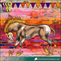 Horse Color:Gold Champagne Tobiano