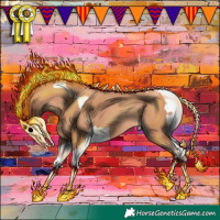 Horse Color:Gold Champagne Tobiano