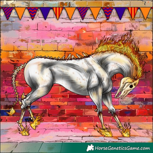 Horse Color:Amber Champagne Tobiano Near Leopard