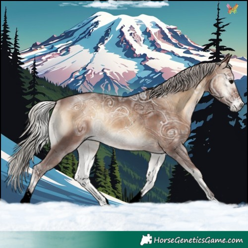 Horse Color:Void Silver Brown Ice Onyx Sabino 