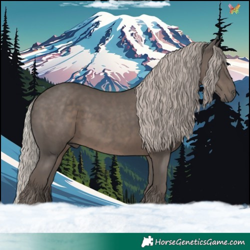 Horse Color:Silver Black 