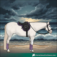 Horse Color:Smoky Creme Dun Tobiano 