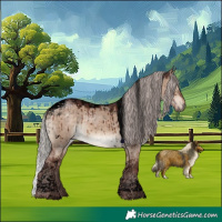 Horse Color:Void Chocolate Silver Brown Dun Tobiano Brindle