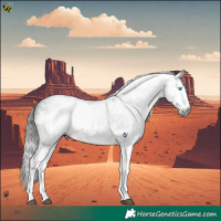 Horse Color:Gray White Spotted Brown Splash Rabicano 
