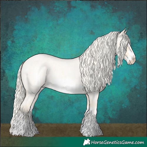 Horse Color:Cremello Roan Splash  and Cremello Roan Splash Frame 