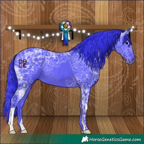 Horse Color:Watercolor Black Ice 