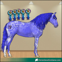 Horse Color:Watercolor Black Ice