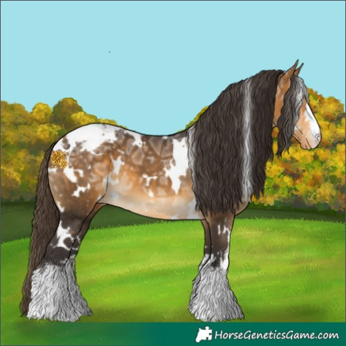 Horse Color:White Spotted Buckskin Ice Blanket 