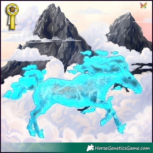Horse Color:Void Thunderstruck Grullo Onyx Splash 