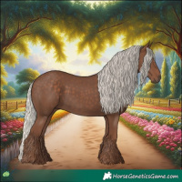 Horse Color:Silver Black 