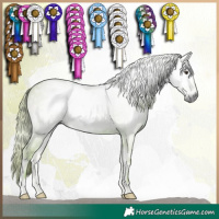 Horse Color:Gray Watercolor Red Onyx 