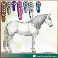 Horse Color:Gray Watercolor Red Onyx