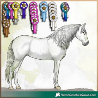 Horse Color:Gray Watercolor Red Onyx 