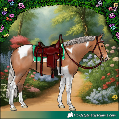 Horse Color:Silver Bay Tobiano 