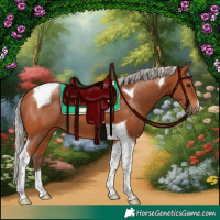Horse Color:Silver Bay Tobiano