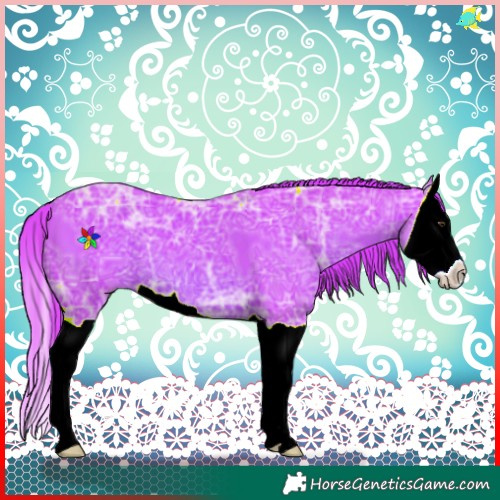 Horse Color:Watercolor Chestnut Ice Splash 