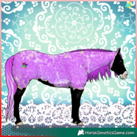 Horse Color:Watercolor Chestnut Ice Splash