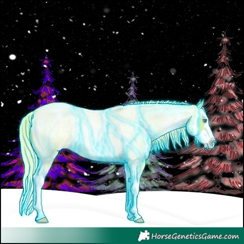 Horse Color:Thunderstruck Watercolor Chocolate Palomino Roan Pearl Sabino Splash 
