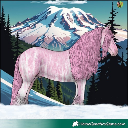 Horse Color:Watercolor Brown Ice Rabicano 