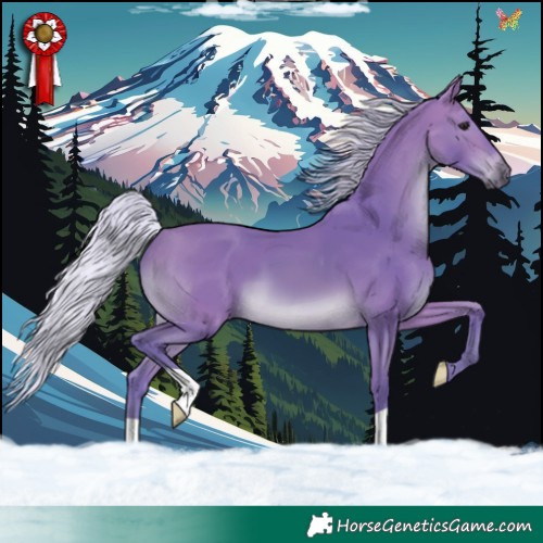 Horse Color:Watercolor Silver Bay 