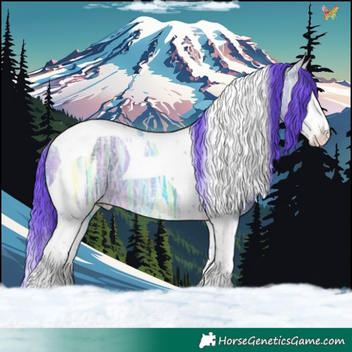 Horse Color:Watercolor Classic Champagne Ice Splash Tobiano 