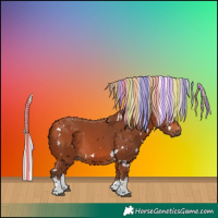 Horse Color:Painted White Spotted Silver Bay 