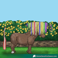 Horse Color:Painted Silver Black 
